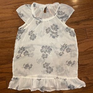 Cute girls floral blouse